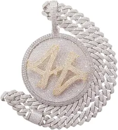 okragly-obrotowy-medalik-z-luksusowym-lancuchem-kubanskim-m1689