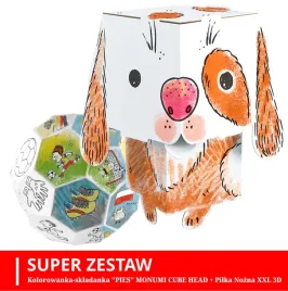 monumi-kolorowanka-pies-pilka-3d-w-zestawie
