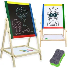 tablica-dwustronna-obrotowa-drewniana-magnetyczna-kredowa-akcesoria