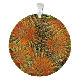 zawieszka-harf-damska-pomaranczowa-szklo-murano