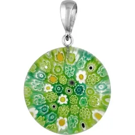 zawieszka-harf-damska-zielona-szklo-murano-kolko