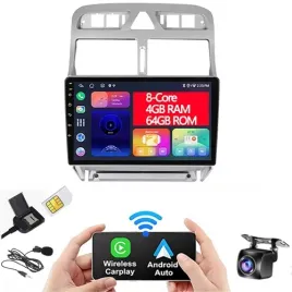 radio-android-8-core-gps-bt-peugeot-307-2002-2013-sim-dsp-4-64gb-ahd-kamera