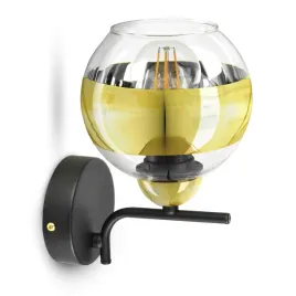 lampa-scienna-kinkiet-czarny-zloty-glass-k1-led