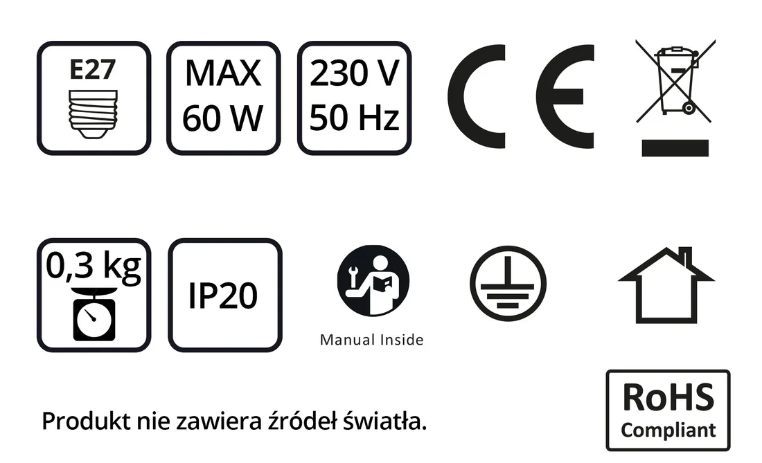 kinkiet-luxolar-bialy-e27-60-w