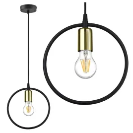 lampa-wiszaca-zyrandol-ring-zloty-miedz-chrom-e27