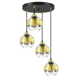 lampa-sufitowa-zyrandol-czarna-zlota-glass-ez4-led