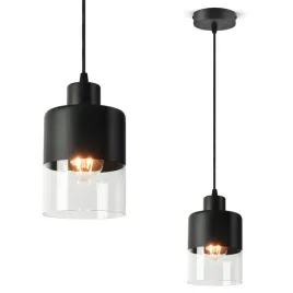 lampa-sufitowa-wiszaca-zyrandol-dual-glass-568-ez1-led-e27-black-edition