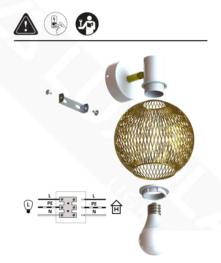 kinkiet-luxolar-bialy-e27-60-w