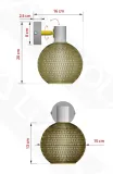 lampa-scienna-kinkiet-gold-globe-biala-488-k1-e27-ruchoma-zlota-glebokosc-produktu-16-cm