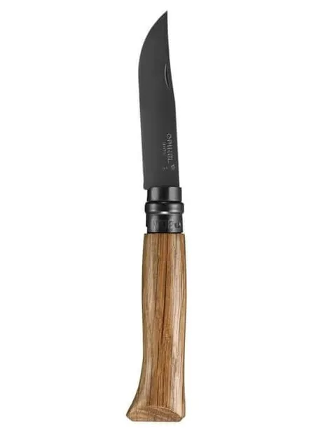 noz-opinel-inox-black-08-85-cm-dab-czarny-virobloc-ostrze-gladkie