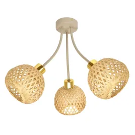 lampa-sufitowa-wiszaca-zyrandol-boho-bezowa-plecionka-bambusowa-zlota-3-e27