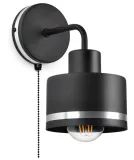 lampa-scienna-kinkiet-z-wlacznikiem-srebrne-pasy-kolor-czarny