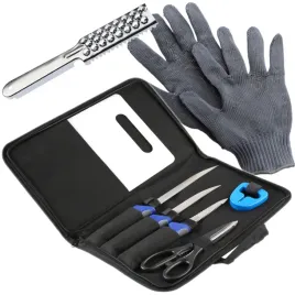 zestaw-do-filetowania-ryb-8-elementow-mikado-noze-deska-skrobaczka-rekawica