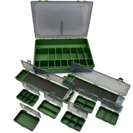 zestaw-pudelek-wedkarskich-skrzynka-2-portfele-na-przypony-6-malych-boxow