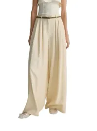 kremowe-dlugie-gladkie-szerokie-spodnie-z-zakladkami-pasek