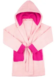 szlafrok-dzieciecy-bawelniany-frotte-kaptur-kieszenie-rozowy-122-128