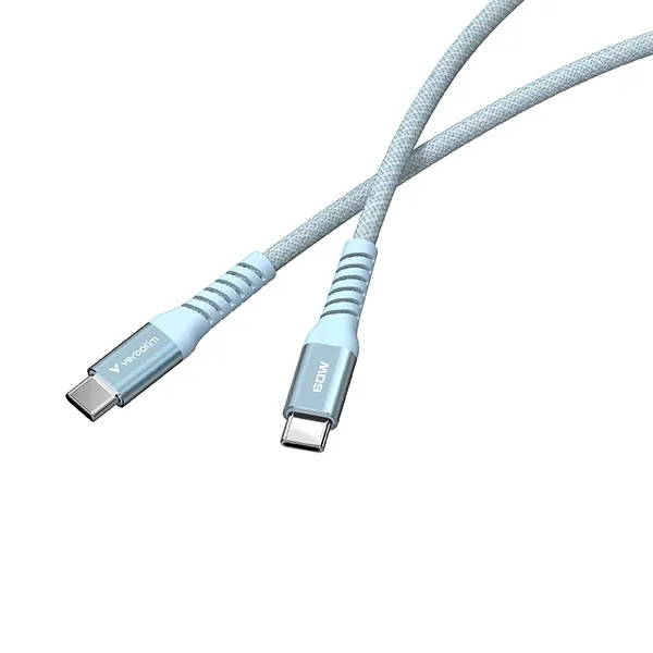 kabel-verbatim-usb-c-m-usb-c-m-12m-60w-pd-niebieski-konstrukcja-oplot