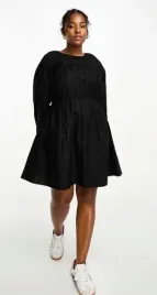 czarna-sukienka-mini-rozkloszowana-bufiaste-rekawy-dekolt-okragly-asos-46