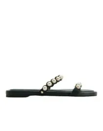 czarne-skorzane-plaskie-klasyczne-klapki-dwa-paski-zdobienie