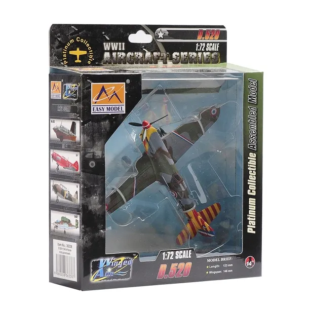 dewoitine-d-520-vichy-1943-easy-model-1-72-okres-ii-wojna-swiatowa