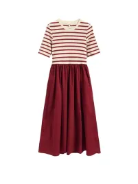 reserved-sukienka-ciazowa-midi-krotki-rekaw-czerwony-rozmiar-s