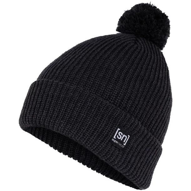 czapka-zimowa-super-natural-pom-beanie-jet-black-kolor-czarny