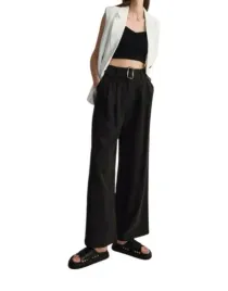 proste-klasyczne-dlugie-szerokie-kremowe-spodnie-szeroki-pasek-kieszenie-m