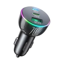 joyroom-ladowarka-samochodowa-70w-z-3-portami-usb-2-x-usb-c-czarna