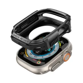 etui-spigen-do-apple-watch-ultra-49mm-czarne-z-tworzywa-sztucznego