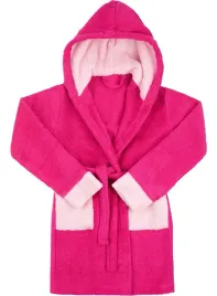 szlafrok-dzieciecy-bawelniany-frotte-kaptur-kieszenie-rozowy-146-152
