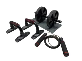 walek-do-cwiczen-ab-roller-amonax-z-mata-pod-kolana-podwojne-kola