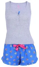 niebieska-pizama-w-kwiaty-s