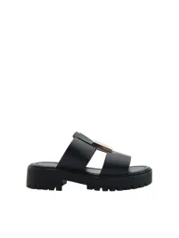 czarne-klasyczne-klapki-skora-naturalna-szerokie-paski-platforma