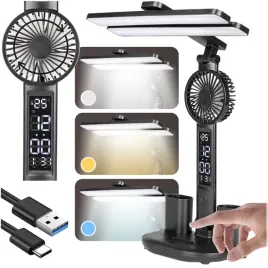 lampka-biurkowa-led-z-wentlylator-zegar-termometr-szkolna-regulacja-swiatla