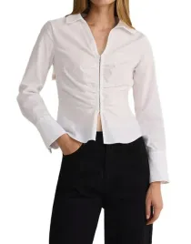 biala-bawelniana-koszula-z-marszczeniem-dlugi-rekaw-zapinana-na-haftki