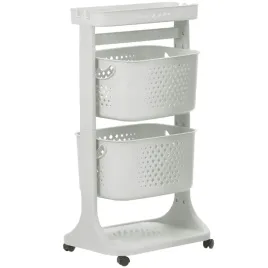 jasnoszary-regal-na-kolkach-z-dwoma-koszami-i-polkami-81x44x34cm