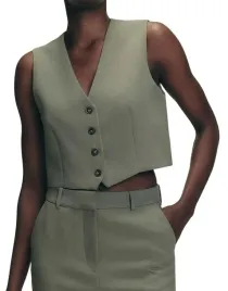 oliwkowa-klasyczna-gladka-kamizelka-dekolt-v-rozpinana-guziki