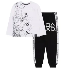 bialo-czarna-bawelniana-pizama-playstation-dla-gracza-dla-chlopca-122-cm