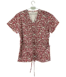 bluzka-damska-amanda-scrubs-czerwona-medyczny-m