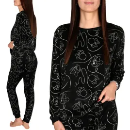 disney-pizama-damska-poliester-czarny-rozmiar-s