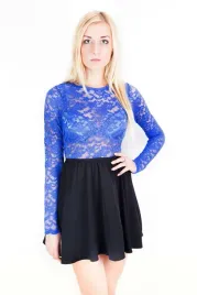 czarno-kobaltowa-mini-koronka-john-zack-xl