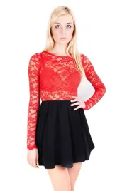 john-zack-czarno-czerwona-mini-koronka-s