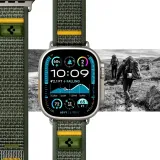 pasek-spigen-do-apple-zielony-kolor-zielony-material-tkanina