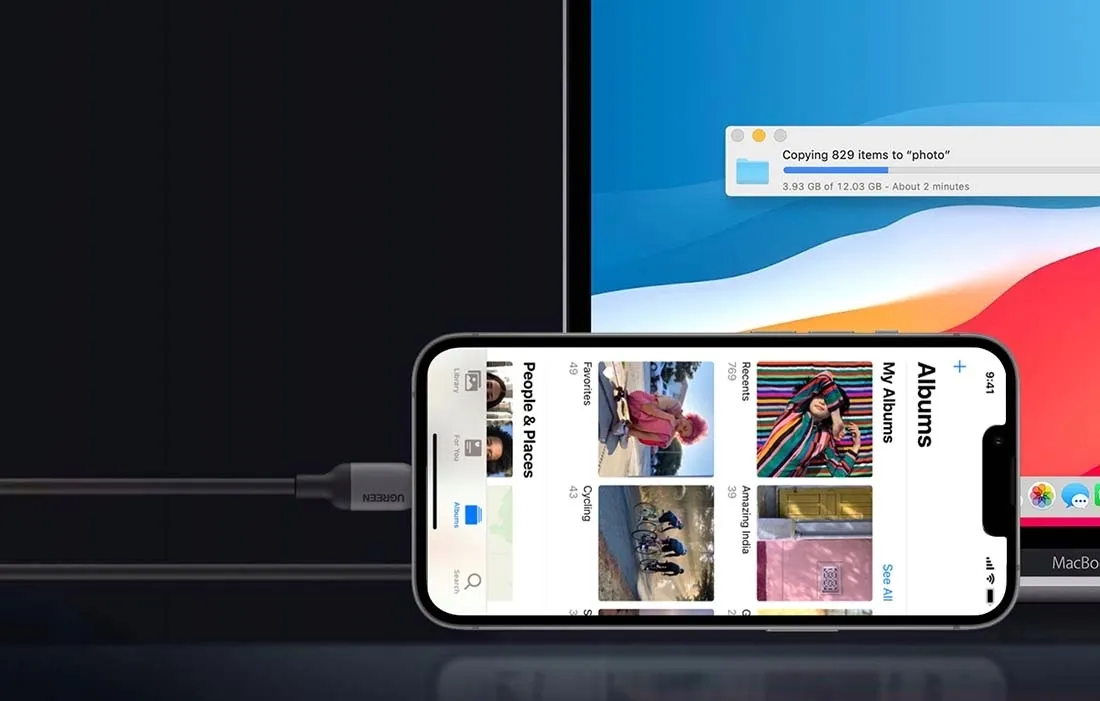 kabel-ugreen-usb-typ-c-apple-lightning-1-m-czarny-kolor-czarny