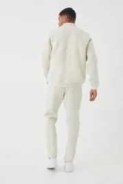 bezowy-set-piankowy-komplet-bluza-rozpinana-spodnie-zaszewki-boohoo-s