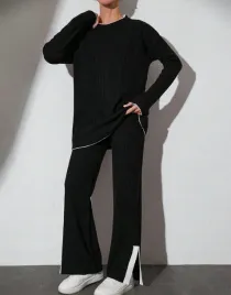 klasyczny-czarny-komplet-dzianinowy-spodnie-proste-bluzka-shein-uniwersalny