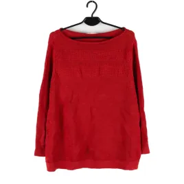 sweter-damski-white-stuff-czerwony-3-4-rekaw-len-bawelna-46