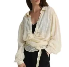 zolta-koszula-z-wiskozy-z-bawelnianym-topem-oversize-dlugi-rekaw-m