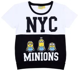 czarno-bialy-t-shirt-minionki-primark-42-44