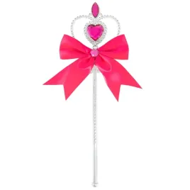 rozdzka-party-serce-z-klejnotem-i-kokarda-rozowy-partypal-32-cm